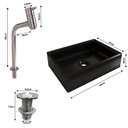 Ver imagem 6 de Gabinete Banheiro Deli Cuba Torino Prt Torneira Dl08 Val Abs Titanium/nature