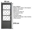 Ver imagem 7 de Porta de Aço para Cozinha Postigo Abertura Direita