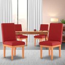 Ver imagem 2 de Cadeira Alice Suede Vermelho - Madeira Prima Deccor