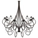 Ver imagem 3 de CÓPIA - Lustre Rococó Grande Dourado Artesanal Para Espaço de Festa Libertas Rosas Artesanato