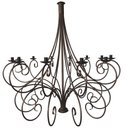 Ver imagem 1 de CÓPIA - Lustre Rococó Grande Dourado Artesanal Para Espaço de Festa Libertas Rosas Artesanato