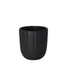 Dupla Vasinho Plissê de Cerâmica para Suculenta Preto - 5