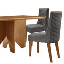 Ver mais imagens de Mesa de Jantar Evora 120cm Mdf Canto Copo e com 4 Cadeiras Safira