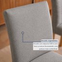 Ver imagem 6 de Conjunto Sala de Jantar 6 Lugares Retangular Tampo MDF 180x90cm Mesa Diana e Cadeiras Espanha