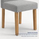 Ver mais imagens de Conjunto Sala de Jantar 6 Lugares Retangular Tampo MDF 180x90cm Mesa Diana e Cadeiras Espanha