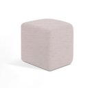 Ver imagem 1 de Puff para Sala de Estar Cubo Decorativo 45 Cm Alto Padrão Cor:linho Bege 110