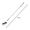 Ver imagem 7 de Kit 5 Colheres Bailarina Inox 29cm Coquetel Sucos Drinks Restaurante Bar Attuale Plasvale