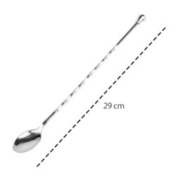 Kit 5 Colheres Bailarina Inox 29cm Coquetel Sucos Drinks Restaurante Bar Attuale Plasvale - 7 Kit 5 Colheres Bailarina Inox 29cm Coquetel Sucos Drinks Restaurante Bar Attuale Plasvale - 7