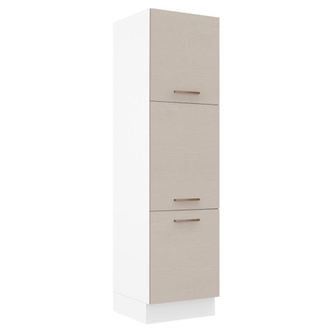 Paneleiro 60 Cm 3 Portas Branco/crema Agata Madesa
