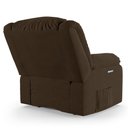 Ver imagem 6 de Poltrona do Papai Reclinável Pietra Elétrica Led Massagem Fh9 Veludo Marrom - Mpozenato