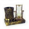 Ampulheta Porta Caneta Decorativa Em Resina Premium Inove Fácil - 3
