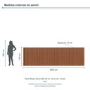 Ver imagem 3 de Painel Ripado Smart 400x120 cm (sem Furo) Incolar Cedro