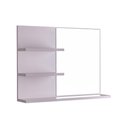 Ver imagem 2 de Armário Para Banheiro com Espelho Lugano 60 x 45cm - Branco