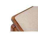 Ver imagem 3 de Cadeira Jantar Palhinha Assento Estofado Megan Conforto Cor Nozes:linho Dourado