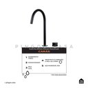 Ver imagem 2 de Torneira para Banheiro Misturador Monocomando Carás Pingoo.casa - Preto