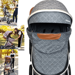 Carrinho de Bebe com Bebe Conforto Base Passear Baby Ares Cinza - 4