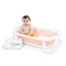 Banheira de Bebê Dobrável Glub Rosa Voyage - 2