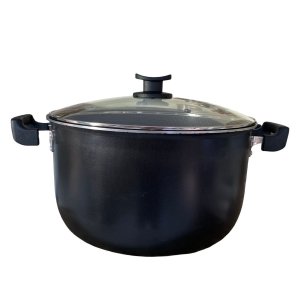 Caldeirão Antiaderente Nº 32 Linha Industrial Tampa de Vidro