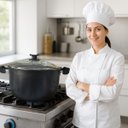 Ver imagem 2 de Caldeirão Antiaderente Nº 32 Linha Industrial Tampa de Vidro