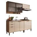 Ver imagem 3 de Armário de Cozinha Completa C Balcão Miami Belle Carraro Off White C Freijó