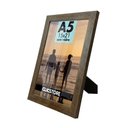 Ver imagem 2 de Kit 2 Porta Retrato 15x21 A5 com Vidro Fotos Moldura Aparador Decoração Quadro:tabaco