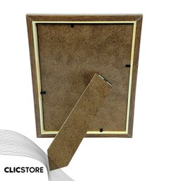 Kit 2 Porta Retrato 15x21 A5 com Vidro Fotos Moldura Aparador Decoração Quadro:tabaco - 4