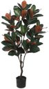 Ver imagem 1 de Planta Artificial Arvore Ficus Elastica Real Toque C/pote X84 Verde Amarelo 1,2m