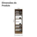 Ver imagem 2 de Torre Quente 70 Cm 3 Portas Rustic/cinza Lux Madesa Rustic/cinza