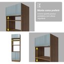 Ver imagem 7 de Torre Quente 70 Cm 3 Portas Rustic/cinza Lux Madesa Rustic/cinza