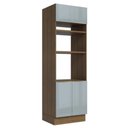 Ver imagem 1 de Torre Quente 70 Cm 3 Portas Rustic/cinza Lux Madesa Rustic/cinza