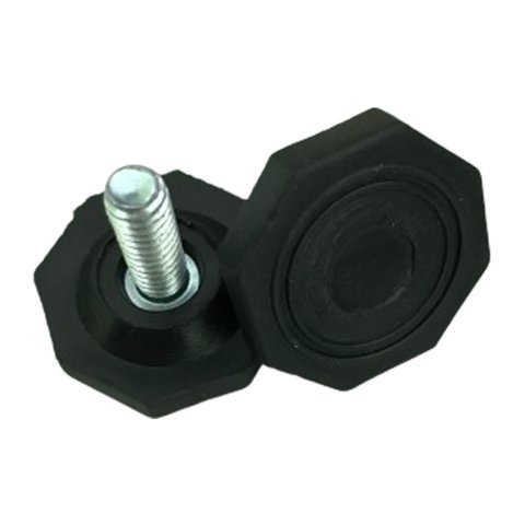 Kit C/12 Pés Niveladores 1/4x3/4 C/base de 30mm