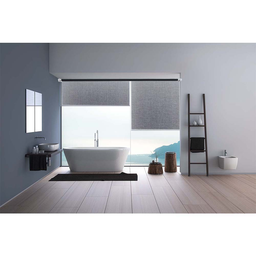 Cortina Persiana Rolô Tela Solar 3% Arelle Decor 0,40 larg X 1,85 alt:Preto - 1