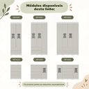 Ver imagem 7 de Quarto de Bebê Completo com Berço Americano 3 em 1 e Colchão Incluso Flor Multimóveis MP4934