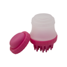 Escova Aplicadora Para Banho Seco e Massageador de Pets Rosa - 4