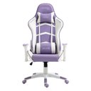 Ver imagem 1 de Cadeira escritório Gamer MX5 Giratória Branco e Roxo MYMAX:Branco+Roxa/Único/Unissex