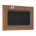 Ver imagem 2 de Painel para Tv até 60 Polegadas Monaco 1 Prateleira Cedro/cinza Perola - Casa D
