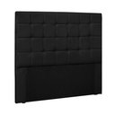 Ver imagem 1 de Cabeceira Decorativa Tropea Queen Size no Estrado MDF-MDP Preto 160cm Gran Belo
