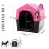 Casinha para Cães Durapets Nº1 - Rosa - 2