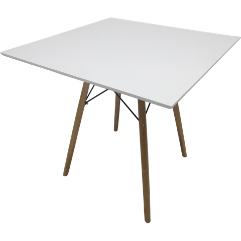 Mesa Jantar Quadrada Eiffel 90cm Branco Mdf Charles Eames