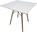 Ver imagem 1 de Mesa Jantar Quadrada Eiffel 90cm Branco Mdf Charles Eames