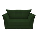 Ver imagem 2 de Namoradeira Decorativa Isis Suede Verde Pés Madeira Mz Decor
