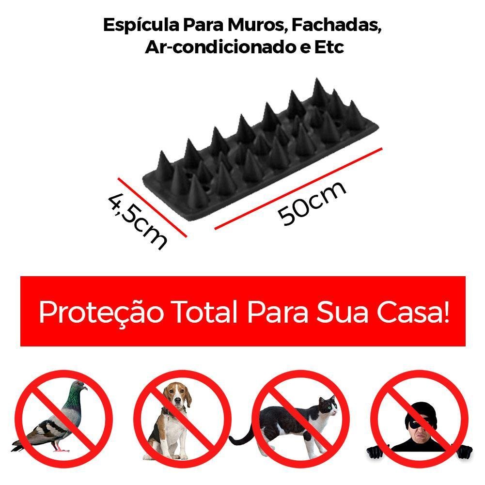 Espículas Anti Pombos Gatos Inibidor de Acesso Kit 20 Peças - 2