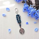 Ver imagem 3 de Chaveiro Dezena Medalha de São Bento Azul