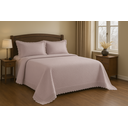 Ver imagem 1 de Jogo de Colcha com Renda Paradis Casal 220x240cm - Paradis Rosa