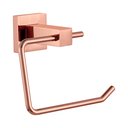 Ver imagem 1 de Porta Papel Higiênico Papeleira Rose Gold Brilhante Quadrado Luxo