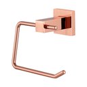 Ver imagem 2 de Porta Papel Higiênico Papeleira Rose Gold Brilhante Quadrado Luxo