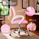 Ver imagem 2 de Cadeira Begônia Ergonômica Tela Mesh Apoio Lombar até 120kg