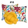 Kit 2 Almofadas Decorativas cheias mais Almofada Nó Amarelo - 2