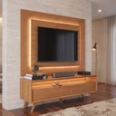 Ver imagem 1 de Rack com Painel para TV até 58 Polegadas com LED 100% MDF Pés em Madeira Maciça Austria