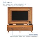 Ver mais imagens de Rack com Painel para TV até 58 Polegadas com LED 100% MDF Pés em Madeira Maciça Austria
